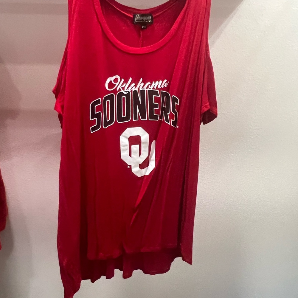 Champion Red Oklahoma Sooners Sleeveless Top